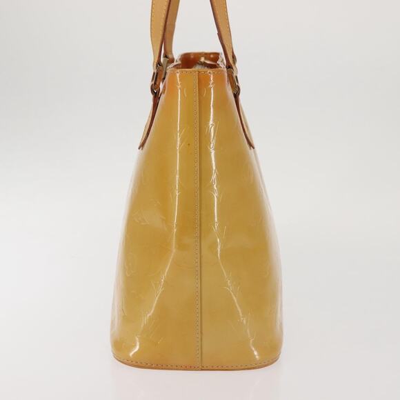 LOUIS VUITTON Monogram Vernis Houston Hand Bag Beige M91004 - Picture 5 of 12